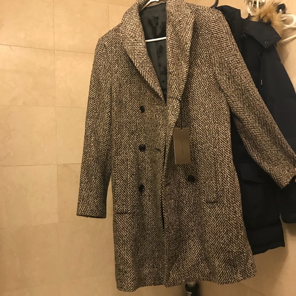 Brand New Zara Men tweed blazer jacket with tags